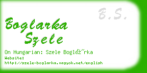 boglarka szele business card